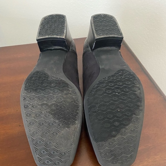 Ara Black Suede & Reptile Leather Pumps | Size 8 | Made in Germany - Picture 7 of 8